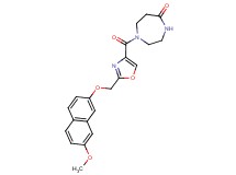 1-[(2-{[(7-methoxy-2-naphthyl)oxy]methyl}-1,3-oxazol-4-yl)carbonyl]-1,4-diazepan-5-one