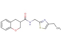 N-[(4-ethyl-1,3-thiazol-2-yl)methyl]chromane-3-carboxamide
