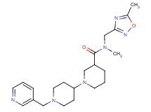 N-methyl-N-[(5-methyl-1,2,4-oxadiazol-3-yl)methyl]-1'-(pyridin-3-ylmethyl)-1,4'-bipiperidine-3-carboxamide