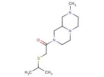 2-[(isopropylthio)acetyl]-8-methyloctahydro-2H-pyrazino[1,2-a]pyrazine