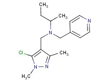 N-[(5-chloro-1,3-dimethyl-1H-pyrazol-4-yl)methyl]-N-(pyridin-4-ylmethyl)butan-2-amine