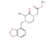 methyl [4-(1,3-benzodioxol-4-ylmethyl)-3-methyl-2-oxopiperazin-1-yl]acetate