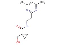 N-[2-(4,6-dimethylpyrimidin-2-yl)ethyl]-1-(hydroxymethyl)cyclopropanecarboxamide
