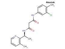 N-(3-chloro-4-methylphenyl)-N'-[(1S)-1-(3-methylpyridin-2-yl)ethyl]malonamide
