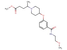methyl 4-[4-(3-{[(2-methoxyethyl)amino]carbonyl}phenoxy)-1-piperidinyl]pentanoate