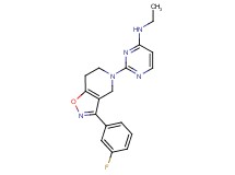 N-ethyl-2-[3-(3-fluorophenyl)-6,7-dihydroisoxazolo[4,5-c]pyridin-5(4H)-yl]pyrimidin-4-amine