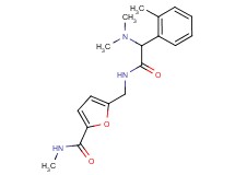 5-({[(dimethylamino)(2-methylphenyl)acetyl]amino}methyl)-N-methyl-2-furamide