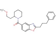 5-{[2-(2-methoxyethyl)-1-piperidinyl]carbonyl}-2-(3-phenylpropyl)-1,3-benzoxazole