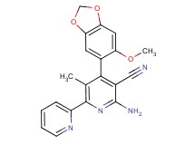 6-amino-4-(6-methoxy-1,3-benzodioxol-5-yl)-3-methyl-2,2'-bipyridine-5-carbonitrile