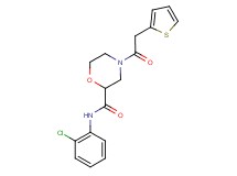 N-(2-chlorophenyl)-4-(2-thienylacetyl)-2-morpholinecarboxamide