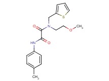 N-(2-methoxyethyl)-N'-(4-methylphenyl)-N-(2-thienylmethyl)ethanediamide