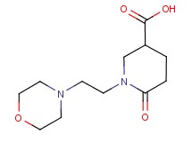 1-[2-(4-morpholinyl)ethyl]-6-oxo-3-piperidinecarboxylic acid