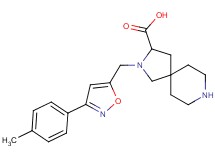 2-{[3-(4-methylphenyl)-5-isoxazolyl]methyl}-2,8-diazaspiro[4.5]decane-3-carboxylic acid