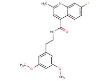 N-[2-(3,5-dimethoxyphenyl)ethyl]-7-fluoro-2-methyl-4-quinolinecarboxamide