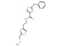 2-benzyl-N-(2-{2-[(methylthio)methyl]-1,3-thiazol-4-yl}ethyl)-1,3-thiazole-4-carboxamide