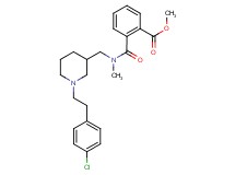 methyl 2-{[({1-[2-(4-chlorophenyl)ethyl]-3-piperidinyl}methyl)(methyl)amino]carbonyl}benzoate