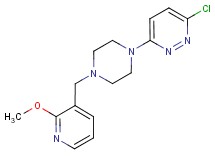 3-chloro-6-{4-[(2-methoxypyridin-3-yl)methyl]piperazin-1-yl}pyridazine