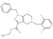 ethyl 1-benzyl-5-(2,6-difluorobenzyl)-4,5,6,7-tetrahydro-1H-pyrazolo[4,3-c]pyridine-3-carboxylate