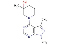 1-(1,3-dimethyl-1H-pyrazolo[3,4-d]pyrimidin-4-yl)-3-methyl-3-piperidinol