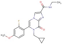 7-(cyclopropylmethyl)-N-ethyl-6-(2-fluoro-4-methoxyphenyl)-8-oxo-7,8-dihydroimidazo[1,2-a]pyrazine-2-carboxamide