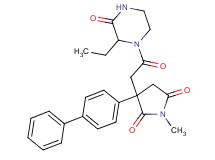 3-(4-biphenylyl)-3-[2-(2-ethyl-3-oxo-1-piperazinyl)-2-oxoethyl]-1-methyl-2,5-pyrrolidinedione