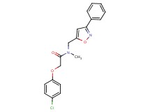 2-(4-chlorophenoxy)-N-methyl-N-[(3-phenyl-5-isoxazolyl)methyl]acetamide