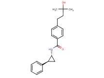 4-(3-hydroxy-3-methylbutyl)-N-[(1R*,2S*)-2-phenylcyclopropyl]benzamide