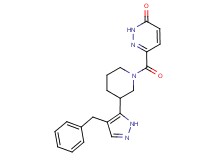 6-{[3-(4-benzyl-1H-pyrazol-5-yl)piperidin-1-yl]carbonyl}pyridazin-3(2H)-one