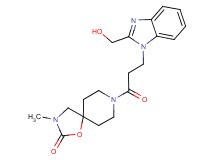 8-{3-[2-(hydroxymethyl)-1H-benzimidazol-1-yl]propanoyl}-3-methyl-1-oxa-3,8-diazaspiro[4.5]decan-2-one