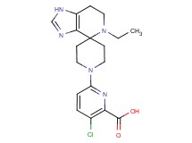 3-chloro-6-(5-ethyl-1,5,6,7-tetrahydro-1'H-spiro[imidazo[4,5-c]pyridine-4,4'-piperidin]-1'-yl)pyridine-2-carboxylic acid