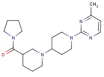 1'-(4-methylpyrimidin-2-yl)-3-(pyrrolidin-1-ylcarbonyl)-1,4'-bipiperidine