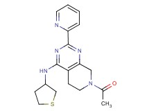 7-acetyl-2-pyridin-2-yl-N-(tetrahydro-3-thienyl)-5,6,7,8-tetrahydropyrido[3,4-d]pyrimidin-4-amine