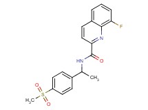 8-fluoro-N-{1-[4-(methylsulfonyl)phenyl]ethyl}-2-quinolinecarboxamide