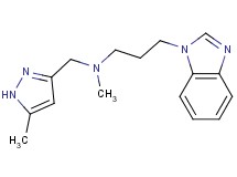 [3-(1H-benzimidazol-1-yl)propyl]methyl[(5-methyl-1H-pyrazol-3-yl)methyl]amine bis(trifluoroacetate)