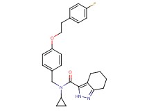 N-cyclopropyl-N-{4-[2-(4-fluorophenyl)ethoxy]benzyl}-4,5,6,7-tetrahydro-2H-indazole-3-carboxamide
