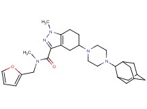 5-[4-(2-adamantyl)-1-piperazinyl]-N-(2-furylmethyl)-N,1-dimethyl-4,5,6,7-tetrahydro-1H-indazole-3-carboxamide