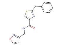 2-benzyl-N-(3-isoxazolylmethyl)-1,3-thiazole-4-carboxamide