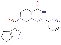 2-pyridin-2-yl-7-(1,4,5,6-tetrahydrocyclopenta[c]pyrazol-3-ylcarbonyl)-5,6,7,8-tetrahydropyrido[3,4-d]pyrimidin-4(3H)-one