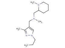 N-methyl-1-(1-methylpiperidin-2-yl)-N-[(3-methyl-1-propyl-1H-pyrazol-4-yl)methyl]methanamine