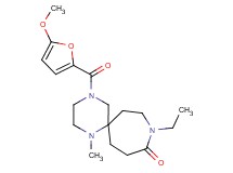 9-ethyl-4-(5-methoxy-2-furoyl)-1-methyl-1,4,9-triazaspiro[5.6]dodecan-10-one