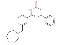 2-[3-(1,4-oxazepan-4-ylmethyl)phenyl]-6-pyridin-3-ylpyrimidin-4(3H)-one