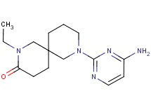 8-(4-amino-2-pyrimidinyl)-2-ethyl-2,8-diazaspiro[5.5]undecan-3-one