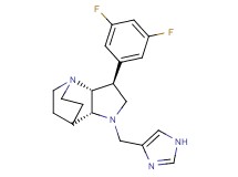 (2R*,3S*,6R*)-3-(3,5-difluorophenyl)-5-(1H-imidazol-4-ylmethyl)-1,5-diazatricyclo[5.2.2.0~2,6~]undecane