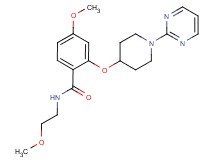 4-methoxy-N-(2-methoxyethyl)-2-[(1-pyrimidin-2-ylpiperidin-4-yl)oxy]benzamide