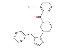 2-({3-[1-(4-pyridinylmethyl)-1H-imidazol-2-yl]-1-piperidinyl}carbonyl)benzonitrile