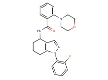 N-[1-(2-fluorophenyl)-4,5,6,7-tetrahydro-1H-indazol-4-yl]-2-(4-morpholinyl)benzamide