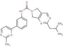 2-isobutyl-N-[3-(2-methylpyrimidin-4-yl)phenyl]-5,7-dihydro-6H-pyrrolo[3,4-d]pyrimidine-6-carboxamide