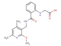 {[2-({[(2-methoxy-4,6-dimethylpyridin-3-yl)methyl]amino}carbonyl)phenyl]amino}acetic acid