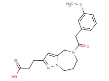 3-(5-{[3-(methylthio)phenyl]acetyl}-5,6,7,8-tetrahydro-4H-pyrazolo[1,5-a][1,4]diazepin-2-yl)propanoic acid