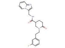 1-[2-(3-fluorophenyl)ethyl]-N-(imidazo[1,2-a]pyridin-3-ylmethyl)-6-oxo-3-piperidinecarboxamide